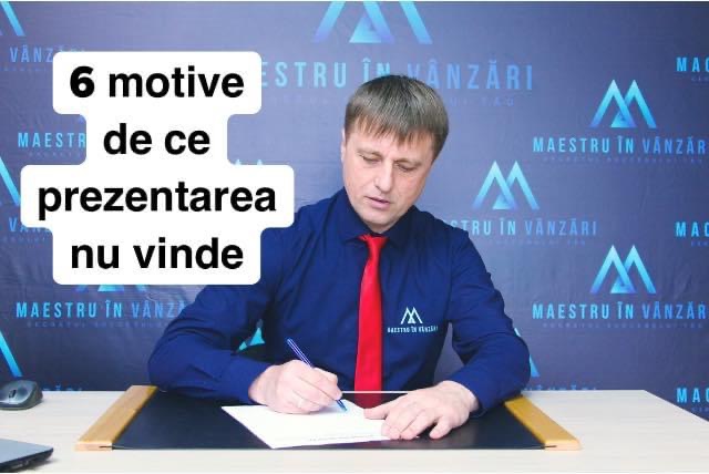Read more about the article 6 MOTIVE DE CE PREZENTAREA NU VINDE