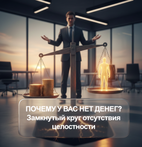 Подробнее о статье Почему у вас нет денег? Замкнутый круг отсутствия целостности