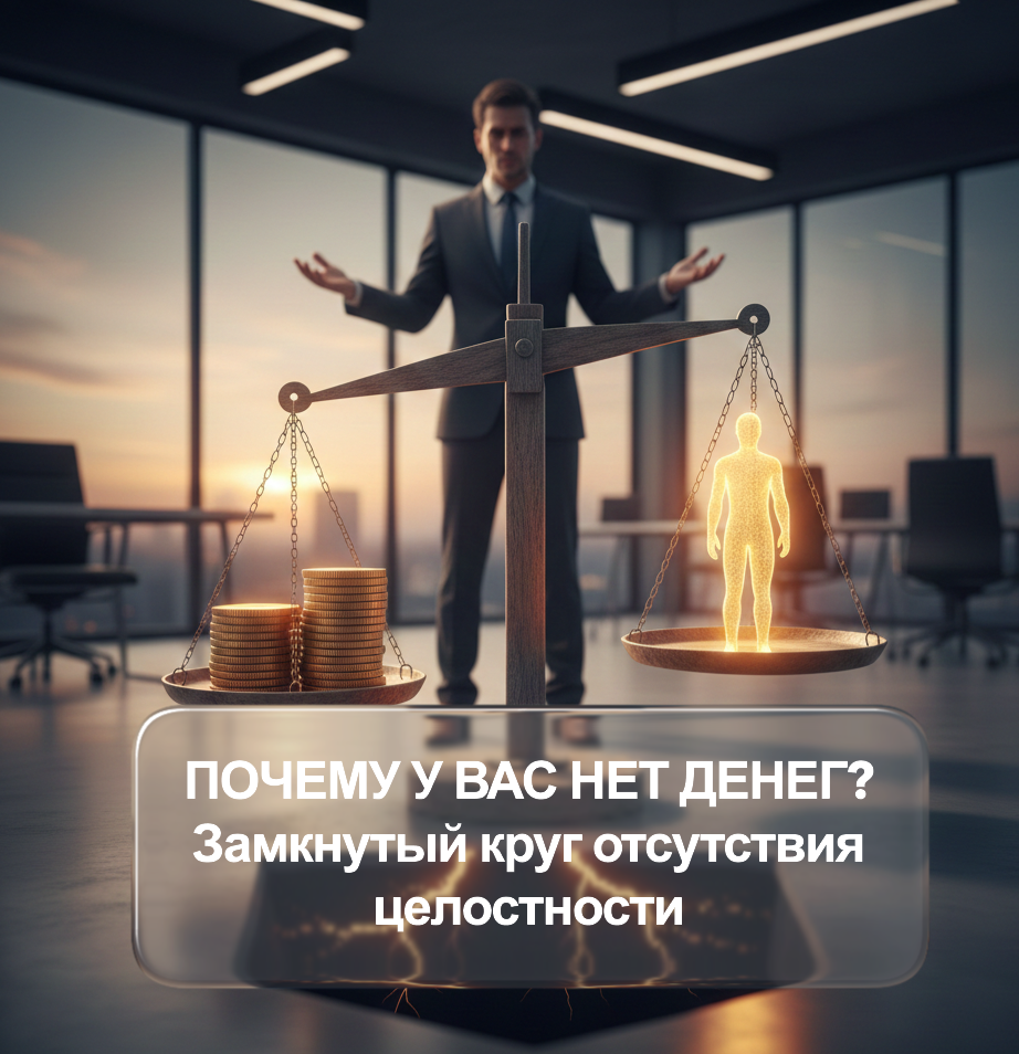 Подробнее о статье Почему у вас нет денег? Замкнутый круг отсутствия целостности